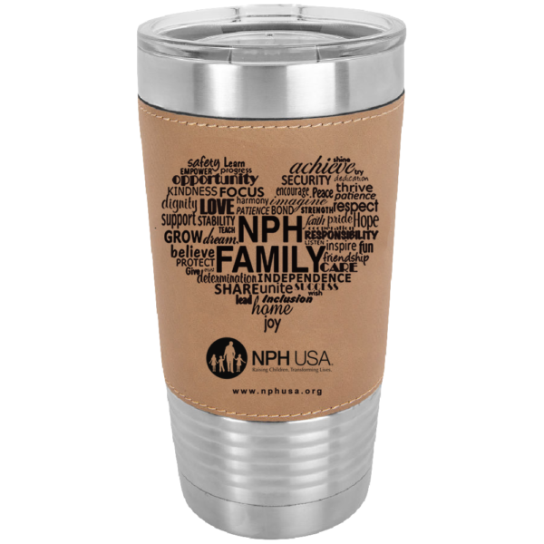 NPH USA Heart 20 oz. Leatherette Polar Camel Tumbler - Image 2