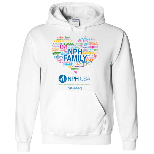 NPH USA Heart Adult Hoodie