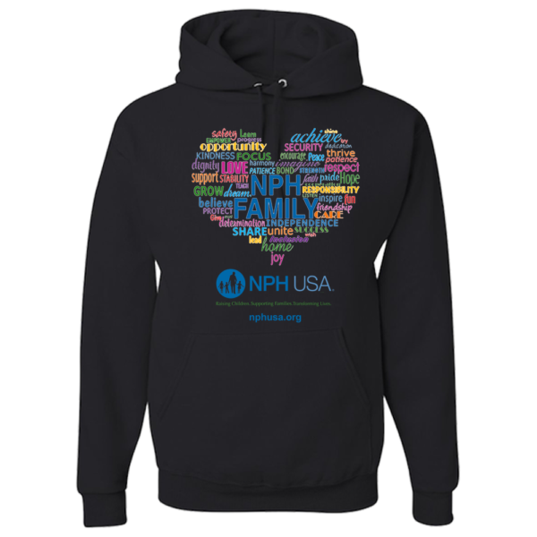 NPH USA Heart Adult Hoodie - Image 3