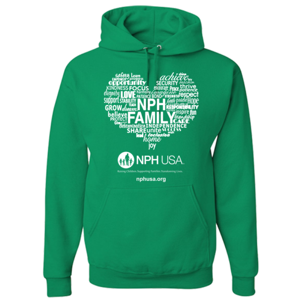 NPH USA Heart Adult Hoodie - Image 5