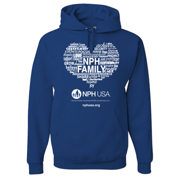 NPH USA Heart Adult Hoodie - Image 4