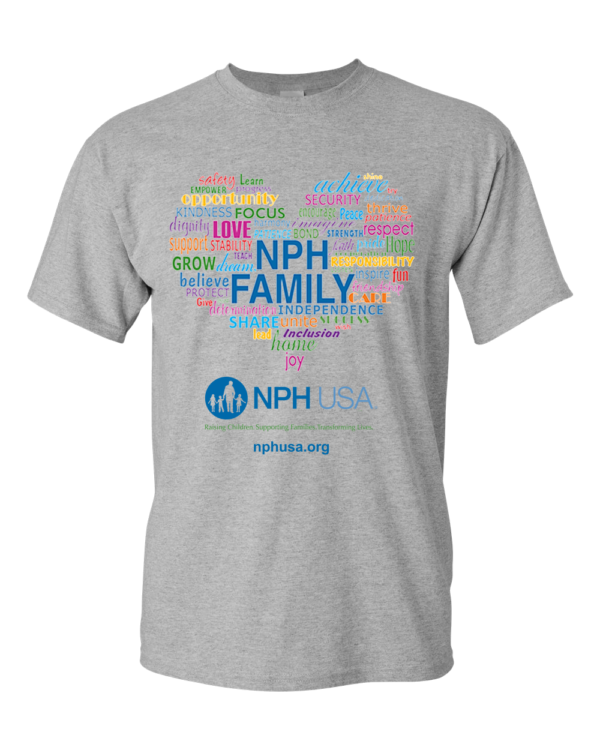 NPH USA Heart Adult Unisex Tee - Image 6