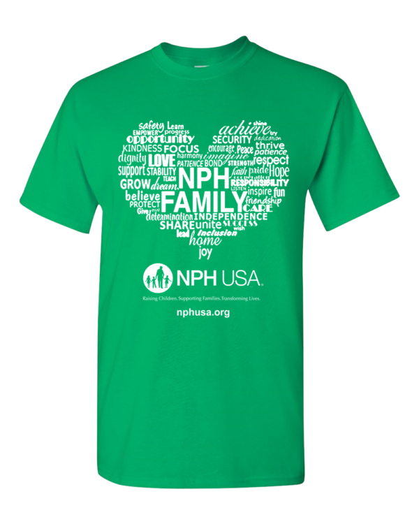 NPH USA Heart Adult Unisex Tee - Image 3