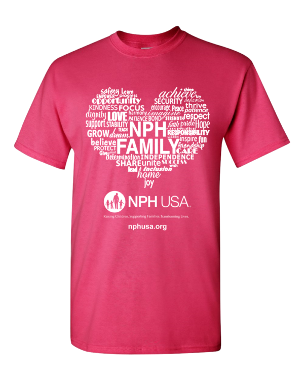 NPH USA Heart Adult Unisex Tee - Image 4