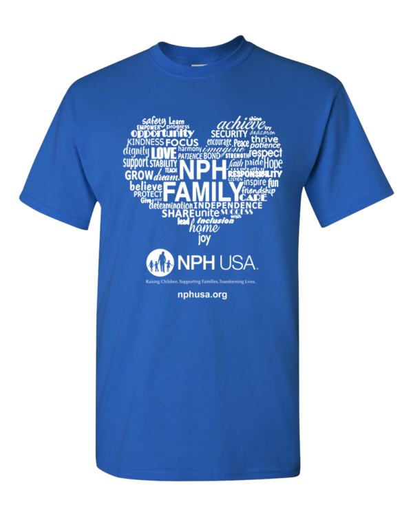 NPH USA Heart Adult Unisex Tee - Image 5