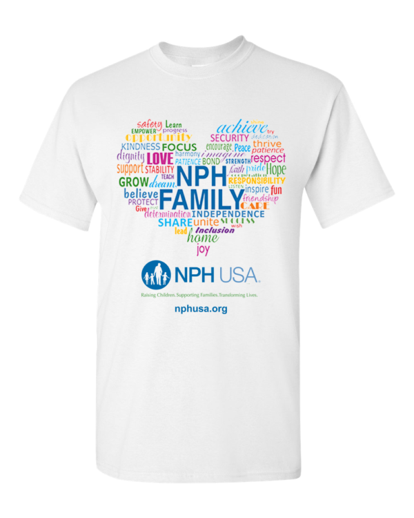 NPH USA Heart Adult Unisex Tee