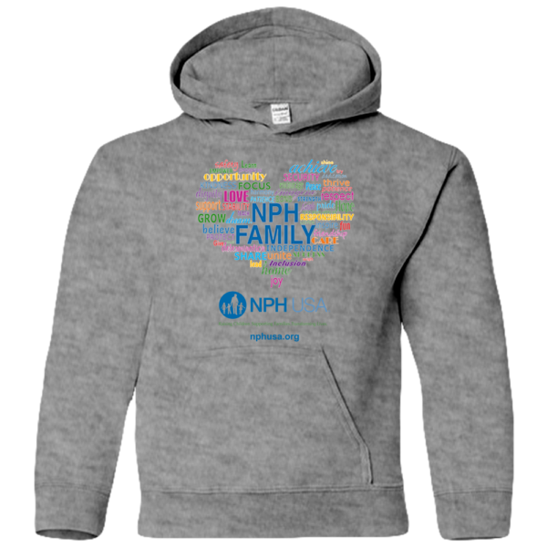 NPH USA Heart Youth Hoodie - Image 2