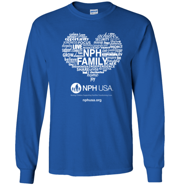 NPH USA Heart Adult Long Sleeve Tee - Image 4