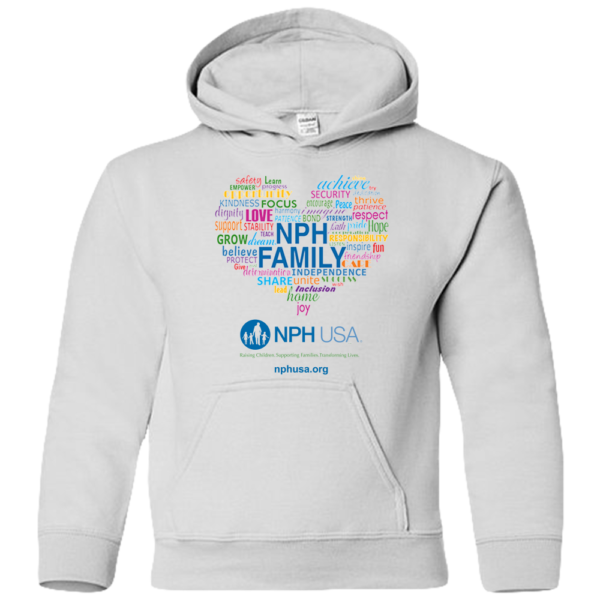 NPH USA Heart Youth Hoodie - Image 3